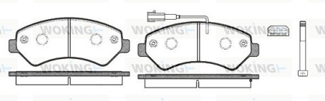 Колодки тормозные диск. перед. (Remsa) PSA Boxer Jumper Ducato 11> (P13753.12) woking p1375312