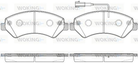 Колодки гальмівні woking p1375322