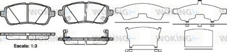 Колодки гальмівні диск. перед. (Remsa) Ford Fiesta 08> 12> / Suzuki Swift 10> 17> (P13813.02) woking p1381302