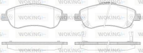 Колодки тормозные диск. перед. (Remsa) Honda Cr-v iii 2.0 06-,Honda Cr-v iii 2.2 06- (P13893.02) woking p1389302