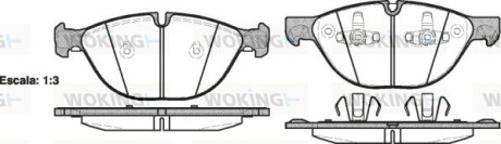 Колодки тормозные woking p13983.00