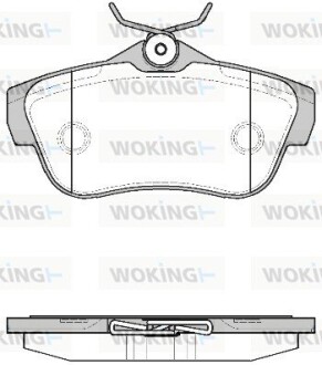 Колодки гальмівні диск. задн. (Remsa) PSA Jumpy Expert II 07> (P13993.00) woking p1399300