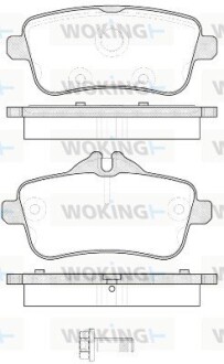 Колодки гальмівні диск. задн. (Remsa) MB ML166 GLE166 GLS166 (P14033.00) woking p1403300