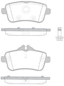 Колодки гальмівні woking p14033.10