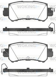 Колодки гальмівні диск. задн. (Remsa) Mazda Cx-5 2.0 11-,Mazda Cx-5 2.2 11- (P14073.00) woking p1407300