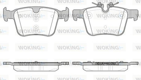 Колодки тормозные woking p14163.40