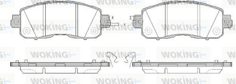 Колодки гальмівні диск. перед. (Remsa) Nissan Teana Altima 13> / Leaf 10> (P14173.04) woking p1417304