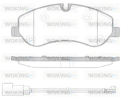 КОЛОДКИ ГАЛЬМІВНІ woking p14203.02