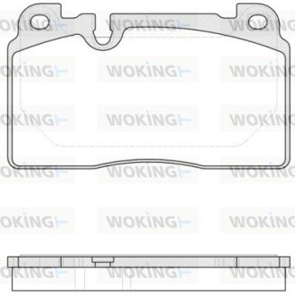 Колодки гальмівні диск. перед. (Remsa) Audi A6 13> A7 14> Q5 12> / Porsche Macan 14> (P14273.00) woking p1427300