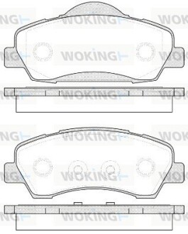 Колодки гальмівні woking p1430300