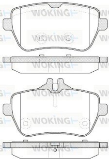 Колодки гальмівні woking p14353.00