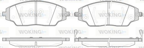 Колодки тормозные диск. перед. (Remsa) Chevrolet Aveo T300 (P14373.02) woking p1437302