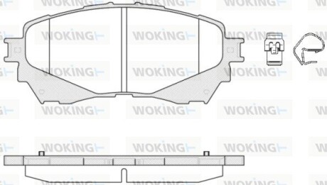 Колодки гальмівні диск. перед. (Remsa) Mazda 6 (12-) (P14383.04) woking p1438304