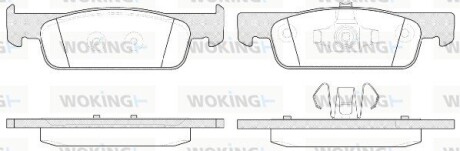 Колодки гальмівні диск. перед. (Remsa) Dacia Logan ii 0.9 12-,Dacia Logan ii 1.2 12- (P14403.00) woking p1440300