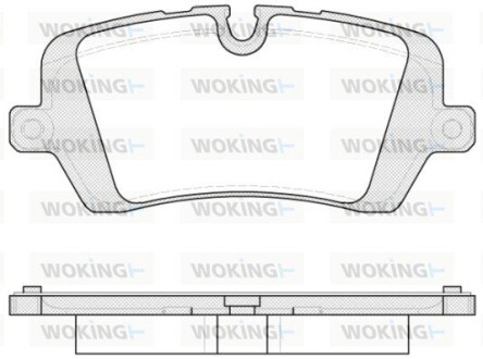 Колодки гальмівні woking p1441300