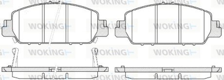 Колодки гальмівні woking p1448302