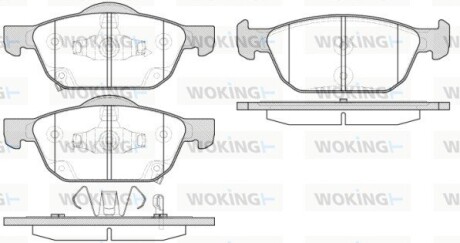 Колодки тормозные woking p14523.02