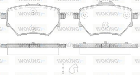 Колодки гальмівні woking p14623.00