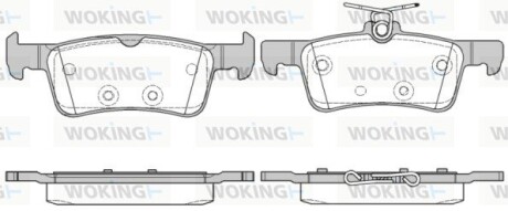 Колодки гальмівні woking p14633.10