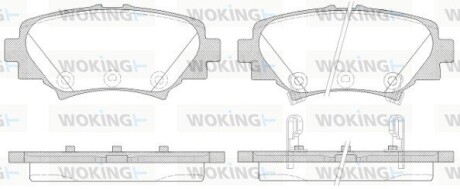 Колодки гальмівні woking p1470302