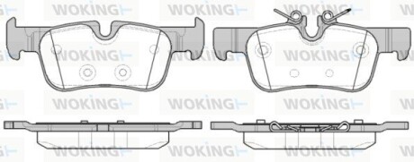 Колодки гальмівні woking p14733.00