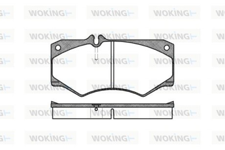 КОЛОДКИ ГАЛЬМІВНІ woking p1473.30