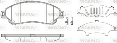 Колодки тормозные диск. перед. (Remsa) Suzuki SX4 S-Cross (13-), Vitara (15-) (P14893.02) woking p1489302