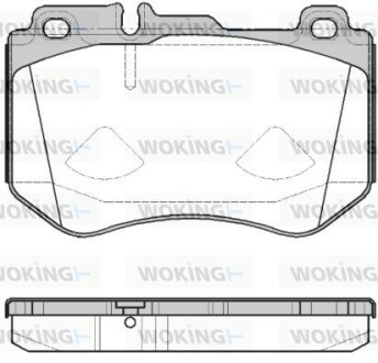 Колодки тормозные woking p14913.00