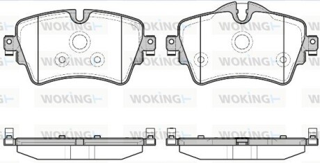 Колодки гальмівні woking p1499308