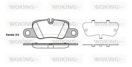 Колодки гальмівні woking p15013.00