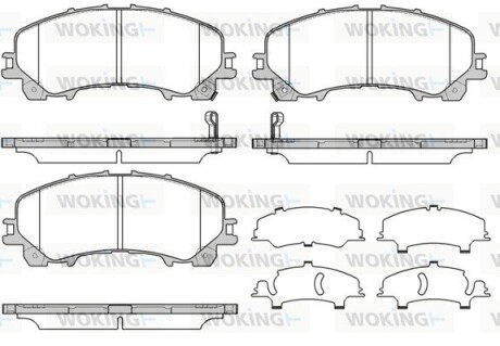 Колодки гальмівні диск. перед. (Remsa) Nissan X-Trail (14-), Infiniti Q50 (13-) (P15073.12) woking p1507312