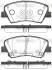 Колодки гальмівні диск. перед. (Remsa) Hyundai Elantra 1.6 10-,Hyundai I30 1.4 11- (P15123.32) woking p1512332 (фото 1)