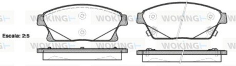 Колодки гальмівні диск. перед. (Remsa) Chevrolet Cruze / Trax / Orlando / Volt / Opel Astra J / Mokka X / Zafira C (P15313.02) woking p1531302