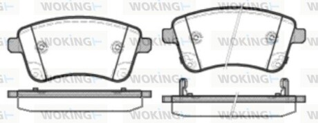 Колодки тормозные диск. перед. (Remsa) Kia Venga 1.4 10-,Kia Venga 1.6 10- (P15353.02) woking p1535302