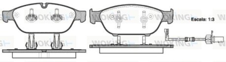 Колодки тормозные диск. перед. (Remsa) Audi A6 A7 13>18 A8 11>18 (P15413.02) woking p1541302