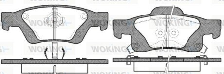 Колодки тормозные диск. задн. (Remsa) Jeep Grand cherokee iii 5.7 05-10,Jeep Grand cherokee iv 3.0 10- (P15463.02) woking p1546302 (фото 1)