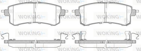 Колодки гальмівні woking p1547302