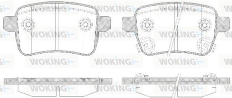 Колодки тормозные woking p15503.12