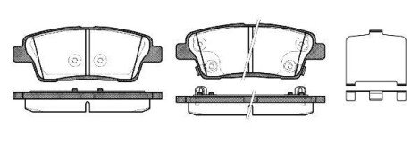 Колодки гальмівні woking p15583.02