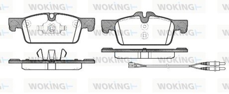 Колодки гальмівні диск. перед. (Remsa) PSA 508 10>18 (P15613.01) woking p1561301