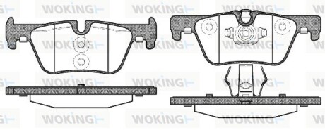 Колодки гальмівні диск. задн. (Remsa) BMW 3F30 1F20 (P15763.00) woking p1576300