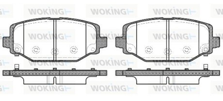 Колодки тормозные диск. задн. (Remsa) Dodge Journey 08>12 (P15833.04) woking p1583304