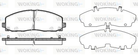 КОЛОДКИ ГАЛЬМІВНІ woking p15843.04