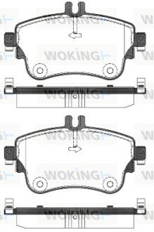 Колодки гальмівні woking p15873.08