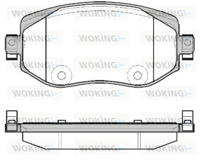 Колодки тормозные диск. перед. (Remsa) Renault Megane IV (P16243.08) woking p1624308