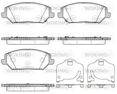 Колодки гальмівні диск. перед. (Remsa) Hyundai i30 Ceed 16> 20> (P16833.02) woking p1683302