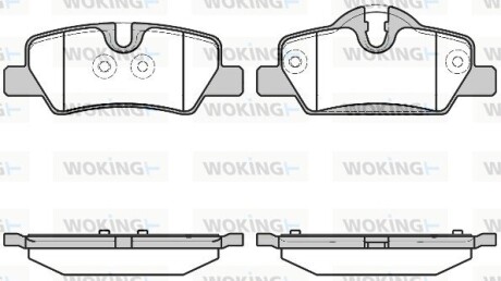 Колодки гальмівні woking p1700300