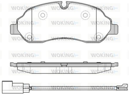 Колодки гальмівні диск. перед. (Remsa) Ford Tranzit 13>18, 16> (P17023.02) woking p1702302