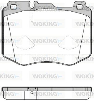 Колодки тормозные woking p17043.00