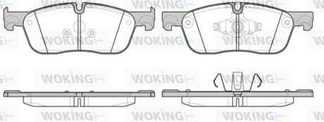 Колодки тормозные диск. перед. (Remsa) Land Rover Evogue 11> / Discovery Sport 14> (P17333.00) woking p1733300 (фото 1)